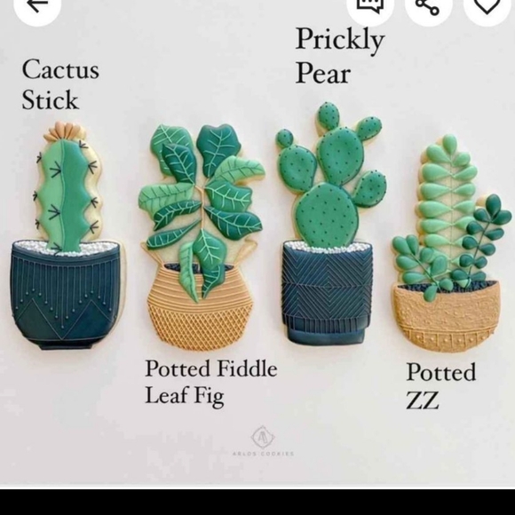 Arlo plant cookie cutters - 4 cutters - Picture 2 of 2